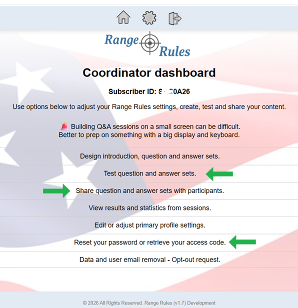 RapidFire QR Code and Q&A Set Access Options image