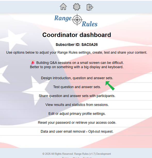 Coordinator dashboard example display image